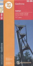 Topografische kaart - Wandelkaart 63-66 Topo50 Gedinne - Pussemange - Sugny | NGI - Nationaal Geografisch Instituut