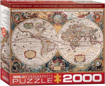 Legpuzzel Antique World Map (2000) | Eurographics