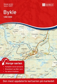 Wandelkaart - Topografische kaart 10017 Norge Serien Bykle | Nordeca