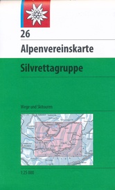 Wandelkaart 26 Alpenvereinskarte Silvrettagruppe | Alpenverein