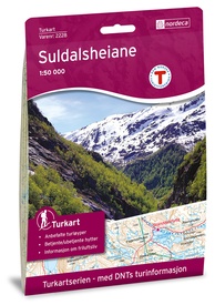 Wandelkaart 2228 Turkart Suldalsheiene | Nordeca