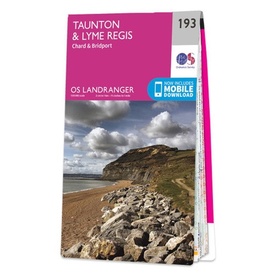 Wandelkaart - Topografische kaart 193 Landranger Taunton & Lyme Regis, Chard & Bridport | Ordnance Survey
