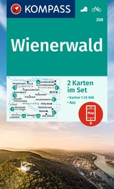 Wandelkaart 208 Wienerwald | Kompass