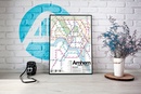 Wandkaart - Stadsplattegrond Arnhem Metro Transit Map - Metrokaart | Victor van Werkhoven