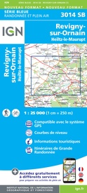 Wandelkaart - Topografische kaart 3014 Revigny-sur-Ornain | IGN - Institut Géographique National