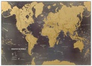 Scratch Map World Map Black Engels | Maps International