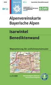 Wandelkaart BY11 Alpenvereinskarte Isarwinkel - Benediktenwand | Alpenverein