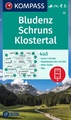 Wandelkaart 32 Bludenz - Schruns - Klostertal | Kompass