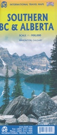 Wegenkaart - landkaart Southern Alberta & Southern British Columbia | ITMB