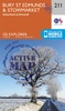 Wandelkaart - Topografische kaart 211 OS Explorer Map | Active Bury St Edmunds / Stowmarket | Ordnance Survey