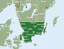 Wegenkaart - landkaart 1 Schweden Süd - Malmö - Helsingborg - Kalmar ( Zweden ) | Freytag & Berndt