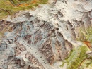 Reliëfkaart Relief Massif Mont Blanc met voelbaar 3D reliëf | 115 x 95 cm (9782758538738) | IGN - Institut Géographique National