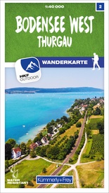 Wandelkaart 02 Bodensee West / Thurgau | Kümmerly & Frey