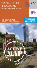 Wandelkaart - Stadsplattegrond 277 OS Explorer Map | Active Manchester / Salford / Oldham | Ordnance Survey