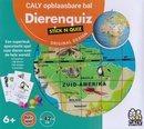 Opblaasbare wereldbol - globe Dierenquiz - Stick N Quiz | Caly Toys