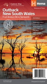 Wegenkaart - landkaart Explorer Map Outback New South Wales Map | Hema Maps