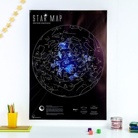 Poster Star map glow in the dark | Maps International