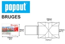 Stadsplattegrond Popout Map Bruges - Brugge | Compass Maps