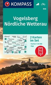 Wandelkaart 846 Vogelsberg - Nördliche Wetterau - Fulda | Kompass