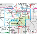 Wandelkaart 22 UK50 Fränkisches Seenland | LVA Bayern