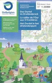 Wandelkaart 88 Ourdal en het drielandenpunt met wandelknooppunten | NGI - Nationaal Geografisch Instituut