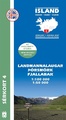 Wandelkaart 04 Serkort Landmannalaugar - Þórsmörk - Fjallabak - Eyjafjallajökull Vulkaan - IJsland | Mal og Menning