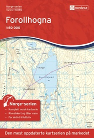 Wandelkaart - Topografische kaart 10080 Norge Serien Forollhogna | Nordeca