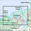 Topografische kaart - Wandelkaart 2 Discovery Donegal (N Centr) | Ordnance Survey Ireland