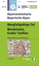 Wandelkaart BY16 Alpenvereinskarte Mangfallgebirge Ost | Alpenverein