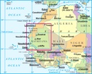 Wegenkaart - landkaart Mauritania - Mauritanië en Westelijke Sahara | Gizi Map