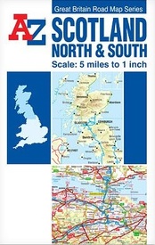 Wegenkaart - landkaart Scotland North & South | A-Z Map Company