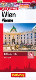 Stadsplattegrond 3 in 1 city map Wenen - Wien | Hallwag