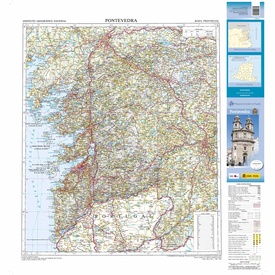 Wegenkaart - landkaart Mapa Provincial Pontevedra | CNIG - Instituto Geográfico Nacional