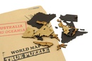 Wereldkaart van hout - Legpuzzel True Puzzel 100 X 60cm | Mimi Goods