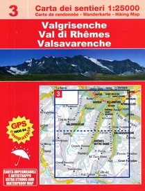 Wandelkaart 03 Valgrisenche: Val di Rhenes | L'Escursionista editore