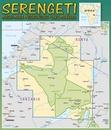 Wegenatlas - Wegenkaart - landkaart Serengeti Safari Handbook | Harms IC Verlag