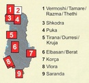 Wandelkaart - Fietskaart 2 Tropoja - B.Curri - Valbona | Huber Verlag