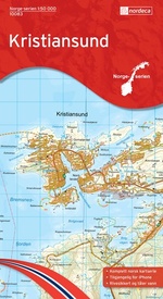 Wandelkaart - Topografische kaart 10083 Norge Serien Kristiansund | Nordeca