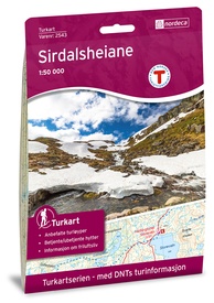 Wandelkaart 2543 Turkart Sirdalsheaine | Nordeca