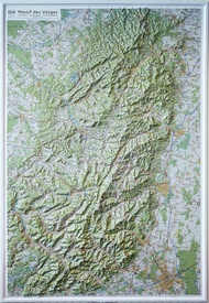 Reliëfkaart 60177 Relief Massif des Vosges - Vogezen met voelbaar 3D reliëf | 80 x 113 cm | IGN - Institut Géographique National