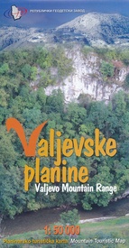 Wandelkaart Valjevske planine - mountain range | GeoSrbija