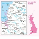 Wandelkaart - Topografische kaart 182 Landranger Weston-super-Mare, Bridgwater & Wells | Ordnance Survey