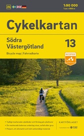 Fietskaart 13 Cykelkartan Södra Västergötland | Norstedts