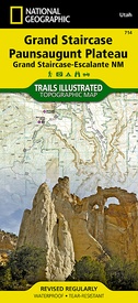 Wandelkaart 714 Topographic Map Guide Grand Staircase, Paunsaugunt Plateau | National Geographic