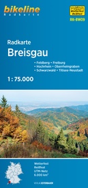 Fietskaart BW09 Bikeline Radkarte Breisgau | Esterbauer