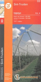 Topografische kaart - Wandelkaart 33 Topo50 Sint-Truiden | NGI - Nationaal Geografisch Instituut