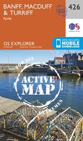 Wandelkaart - Topografische kaart 426 OS Explorer Map | Active Banff / Macduff / Turriff | Ordnance Survey