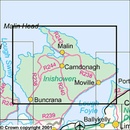 Topografische kaart - Wandelkaart 3 Discovery Donegal (NE), Derry | Ordnance Survey Ireland