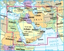 Wegenkaart - landkaart Middle East Political - Midden-Oosten Politiek | Gizi Map