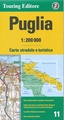 Fietskaart - Wegenkaart - landkaart 11 Puglia, Apulië, Apulie - | Touring Club Italiano